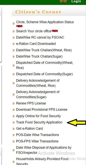 Track Food Security Application